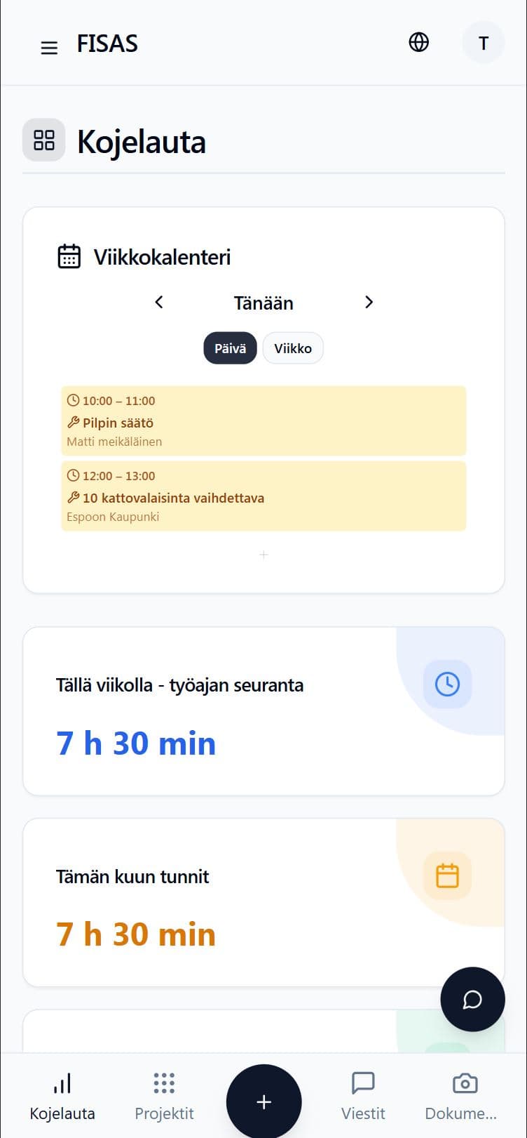 Työaikakirjaukset